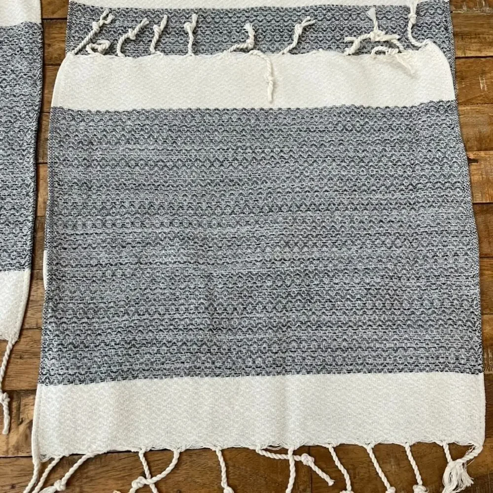 Smyrna Turkish Cotton Tassel Kitchen Dish Towels 13 x 13 6 Pack